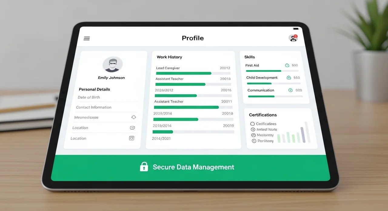 나의 보육 경력, 한눈에 관리하기: 경력 및 정보 업데이트