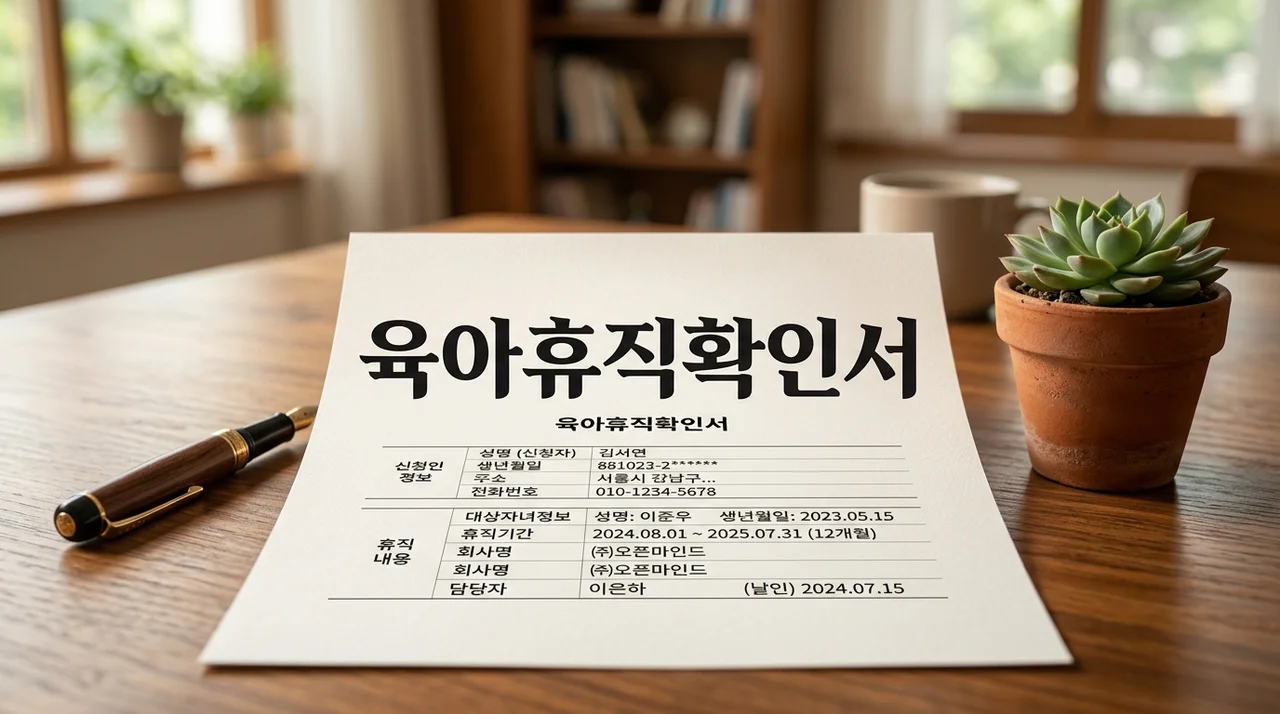 육아휴직확인서: 발급부터 작성, 제출까지 완벽 가이드
