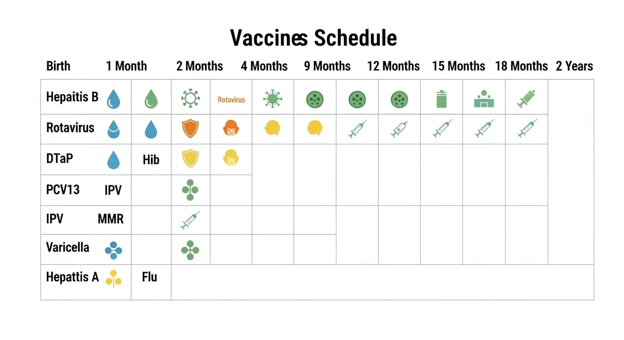 신생아 예방접종 일정, 한눈에 확인하는 연령별 가이드