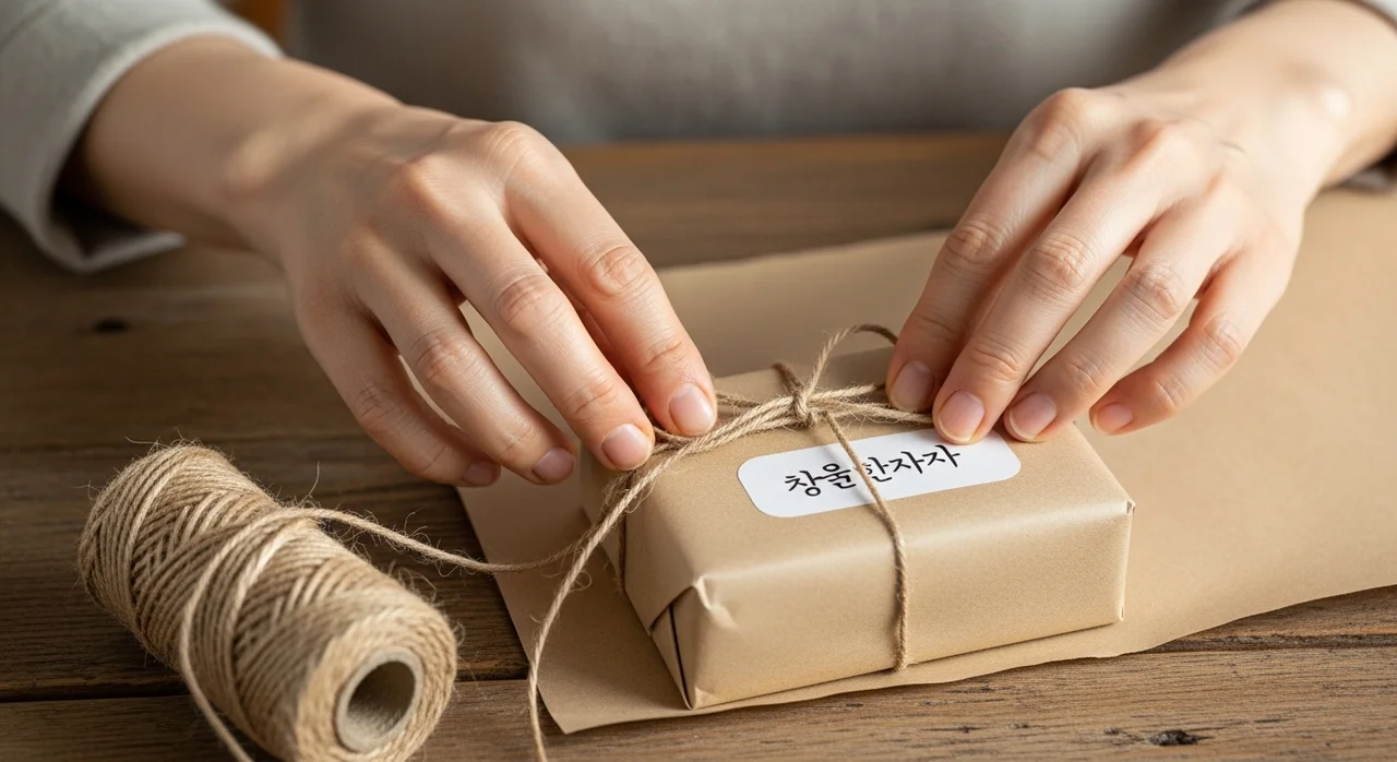포장과 네임 스티커: 정성의 마무리는 '이것'