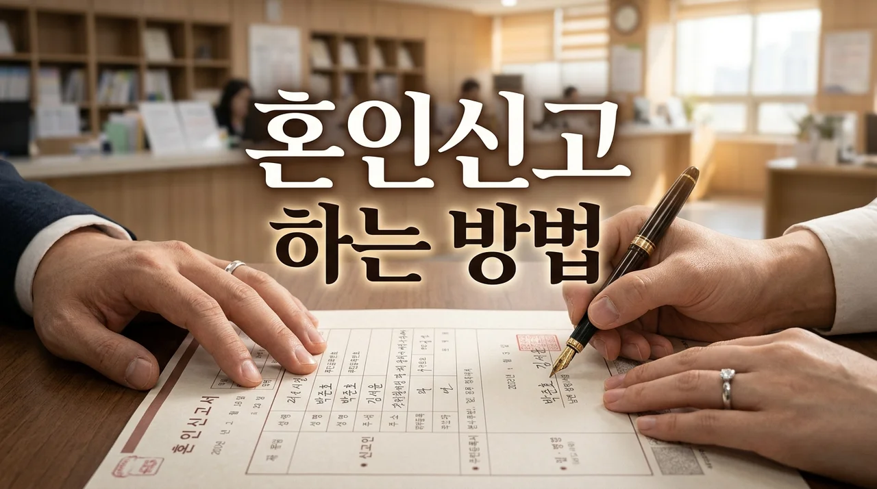 혼인신고 하는 방법: 준비물, 증인, 절차 및 주의사항 완벽 정리