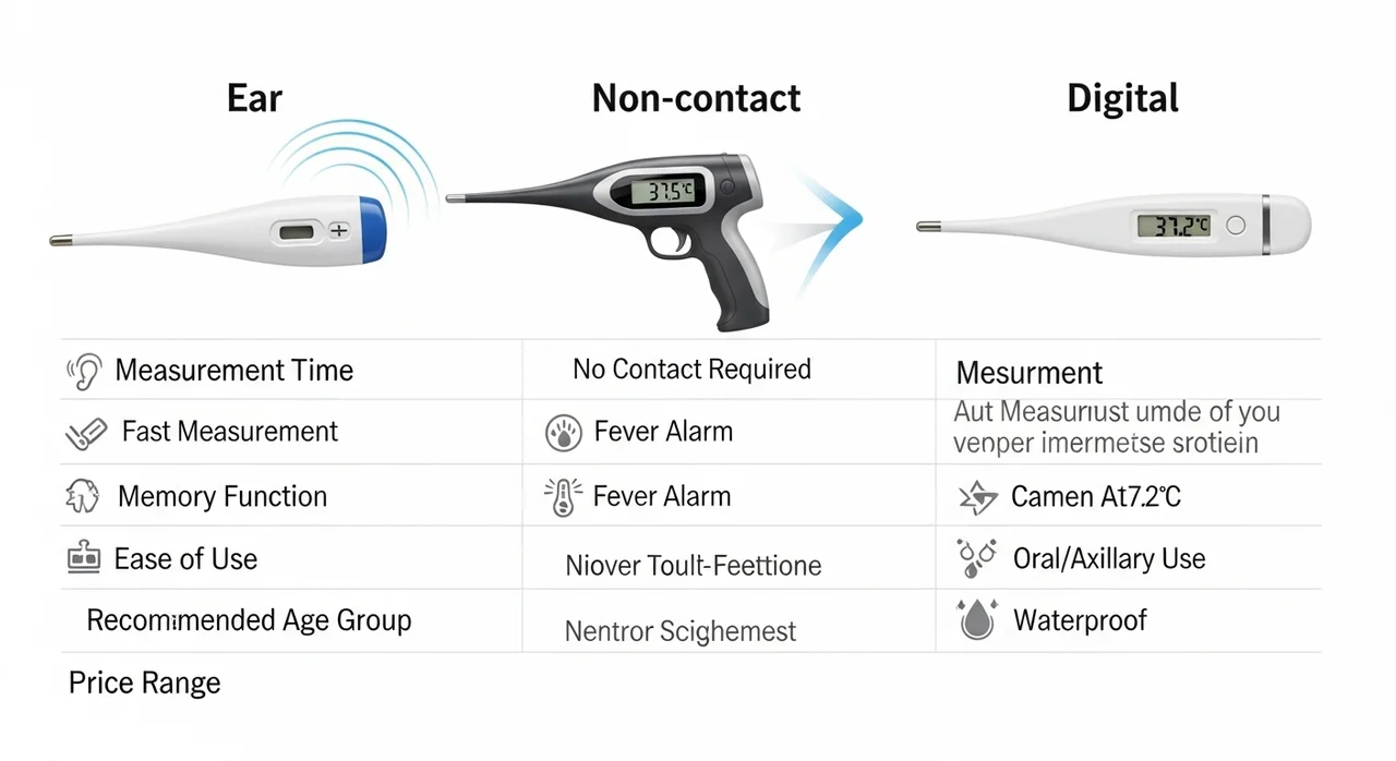 체온계 종류별 특징 및 장단점 비교