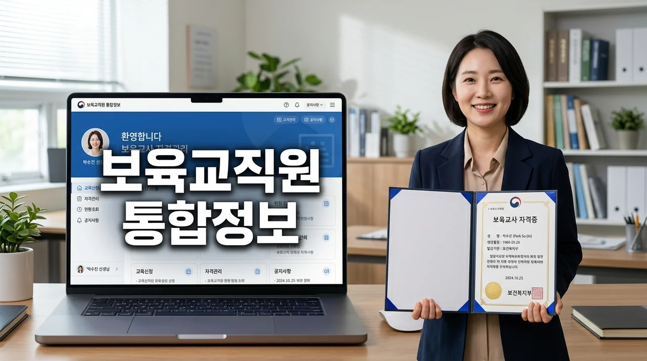 보육교직원 통합정보 시스템 완벽 가이드: 자격증 신청 및 교육 이수 방법