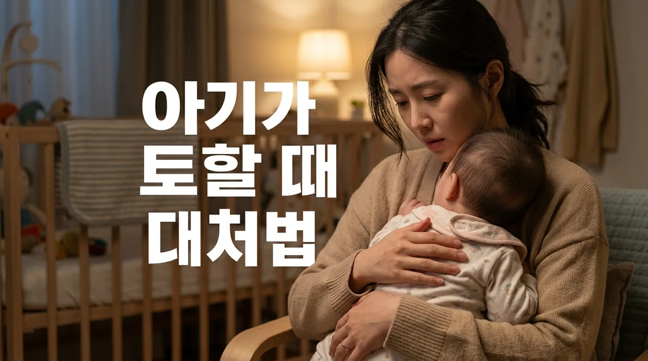 아기가 토할 때 원인별 대처법 및 응급 상황 구별 가이드