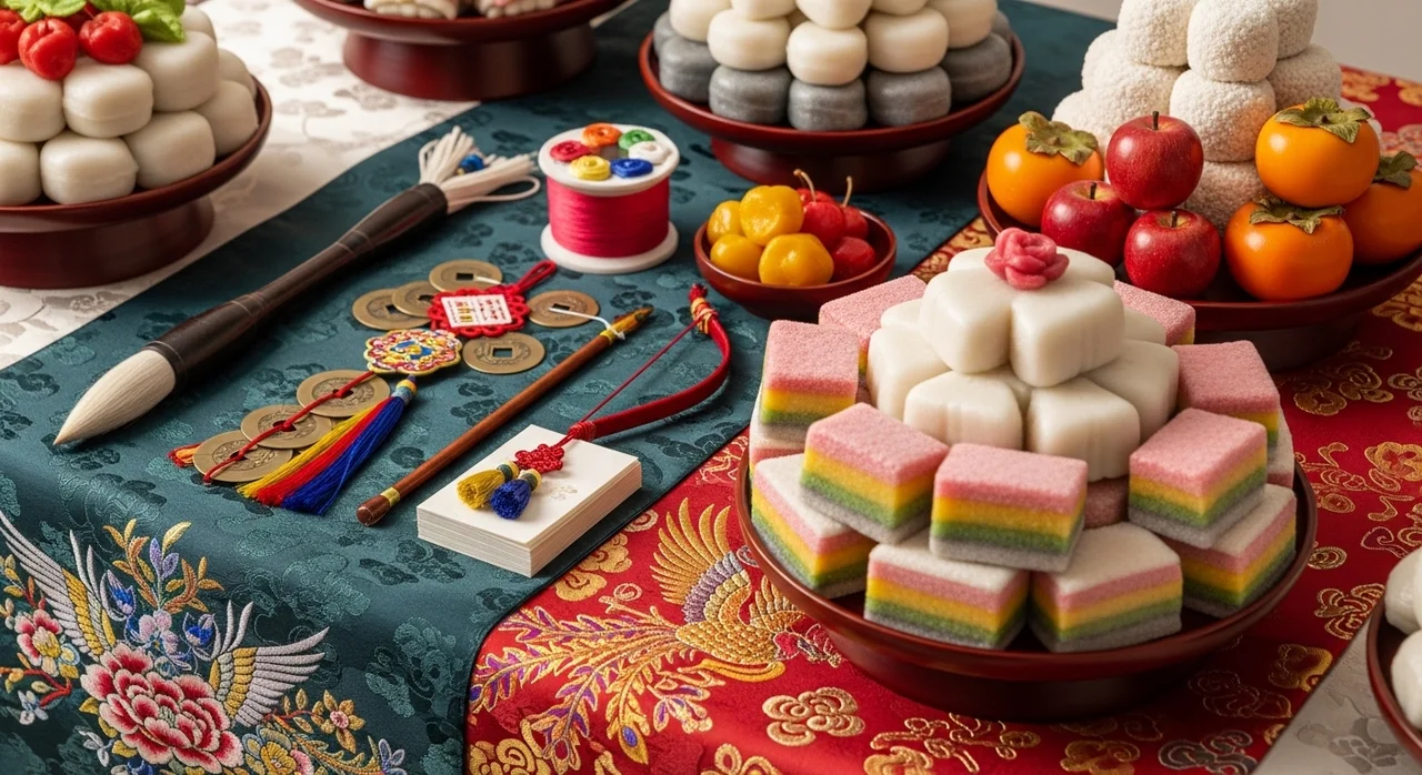 돌상 차림과 아기 의상: 전통과 현대의 조화